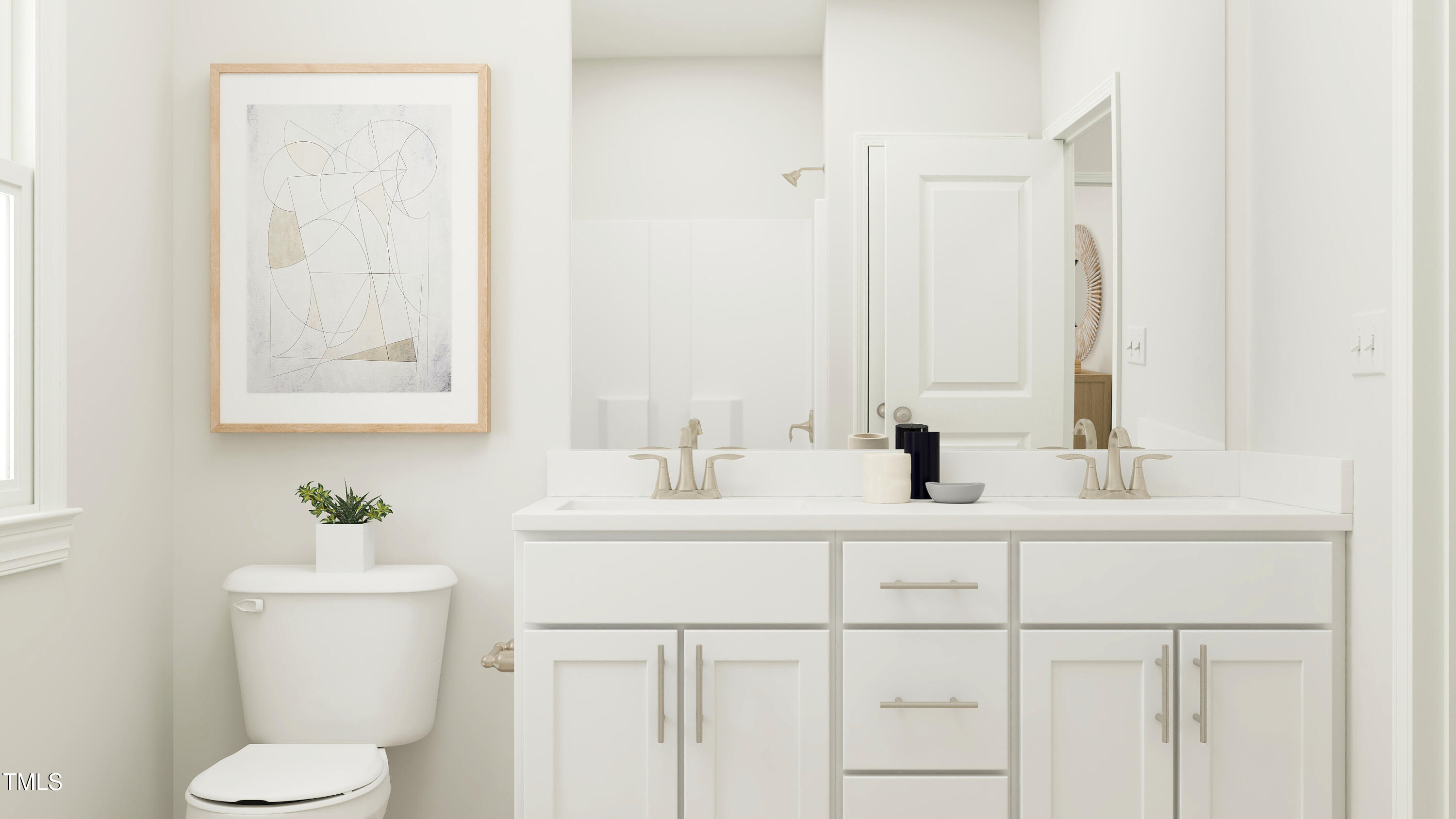 3008 Sandy Bluff Road Raleigh, NC 27616 - Photo 12 of 27 a bathroom with a sink and a toilet