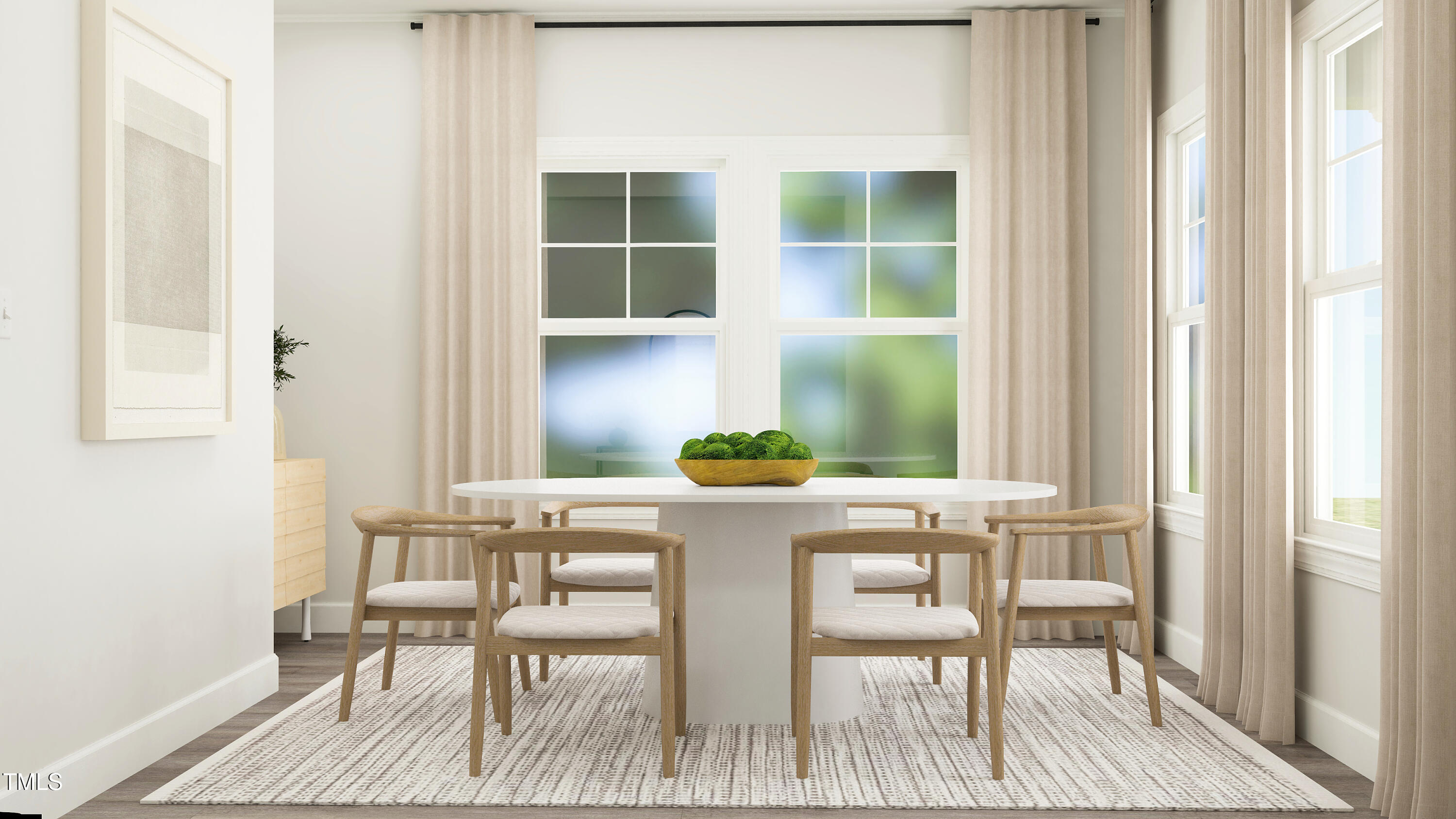 3008 Sandy Bluff Road Raleigh, NC 27616 - Photo 2 of 27 a dining room with furniture and wooden floor