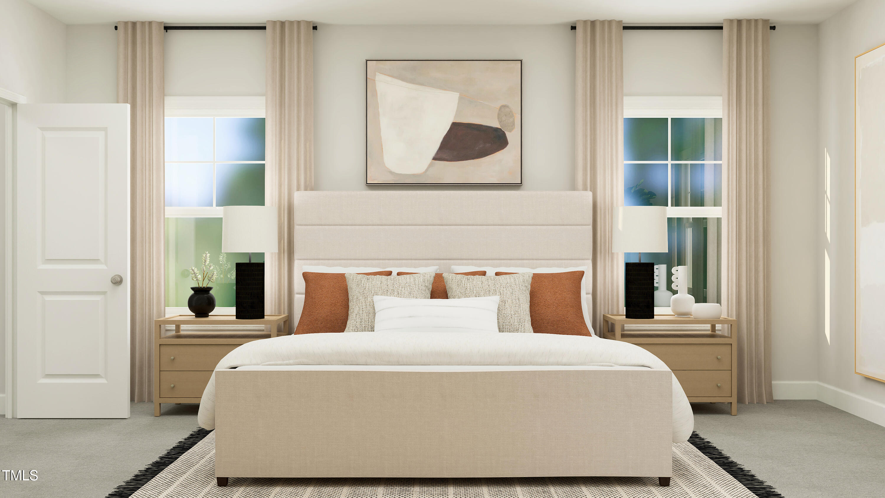 3008 Sandy Bluff Road Raleigh, NC 27616 - Photo 24 of 27 a bedroom with a large bed and a window