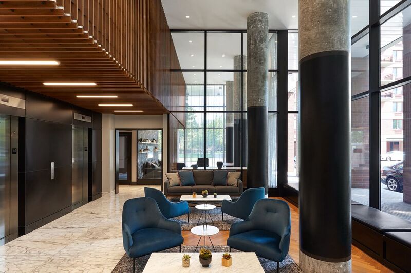 10 River Road, Unit 30007K Manhattan, NY 10044 - Photo 4 of 10 a living room with furniture and a large window