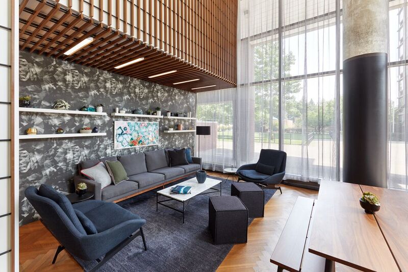 10 River Road, Unit 30007K Manhattan, NY 10044 - Photo 5 of 10 a living room with furniture and a large window