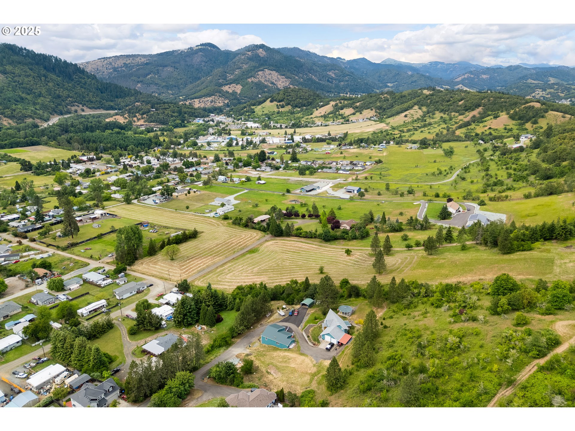 1140 Arburnia Street Myrtle Creek, OR 97457 - Photo 14 of 14 a view of a city with mountains in the background