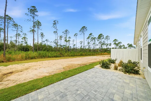 a view of a pathway with a houses