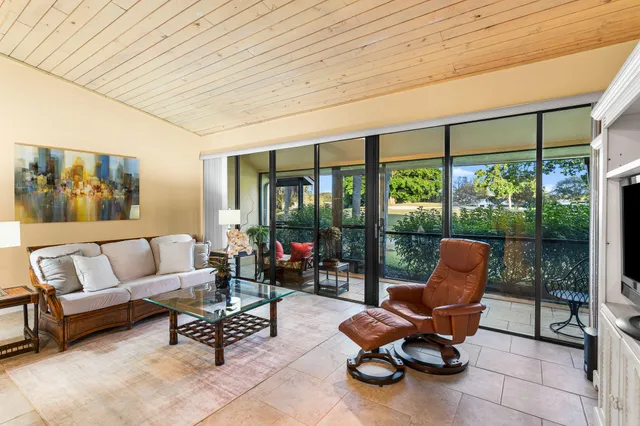 a outdoor living space with furniture