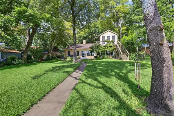a house view with a garden space
