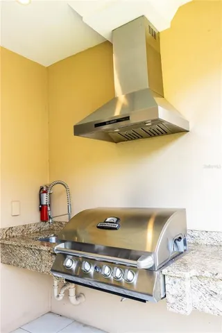 a close view of stove