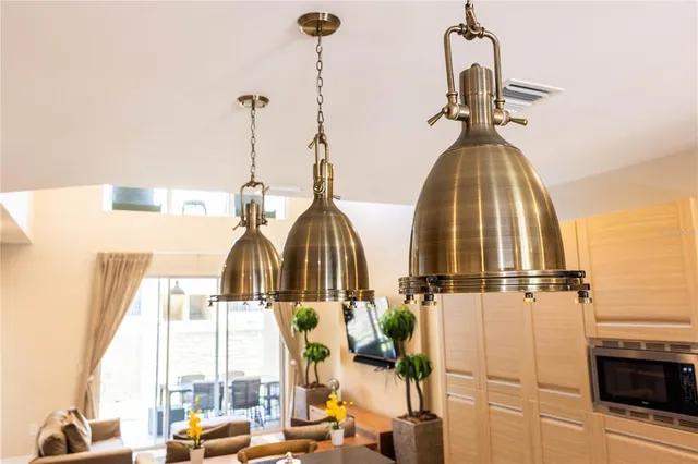 a view of living room with furniture and floor