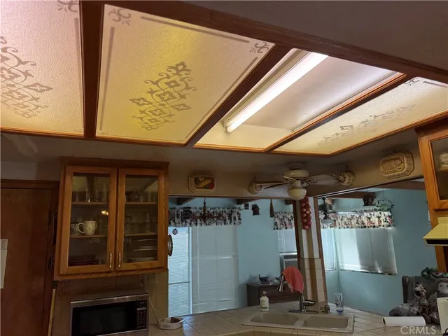 a view of a shop with storage and utility