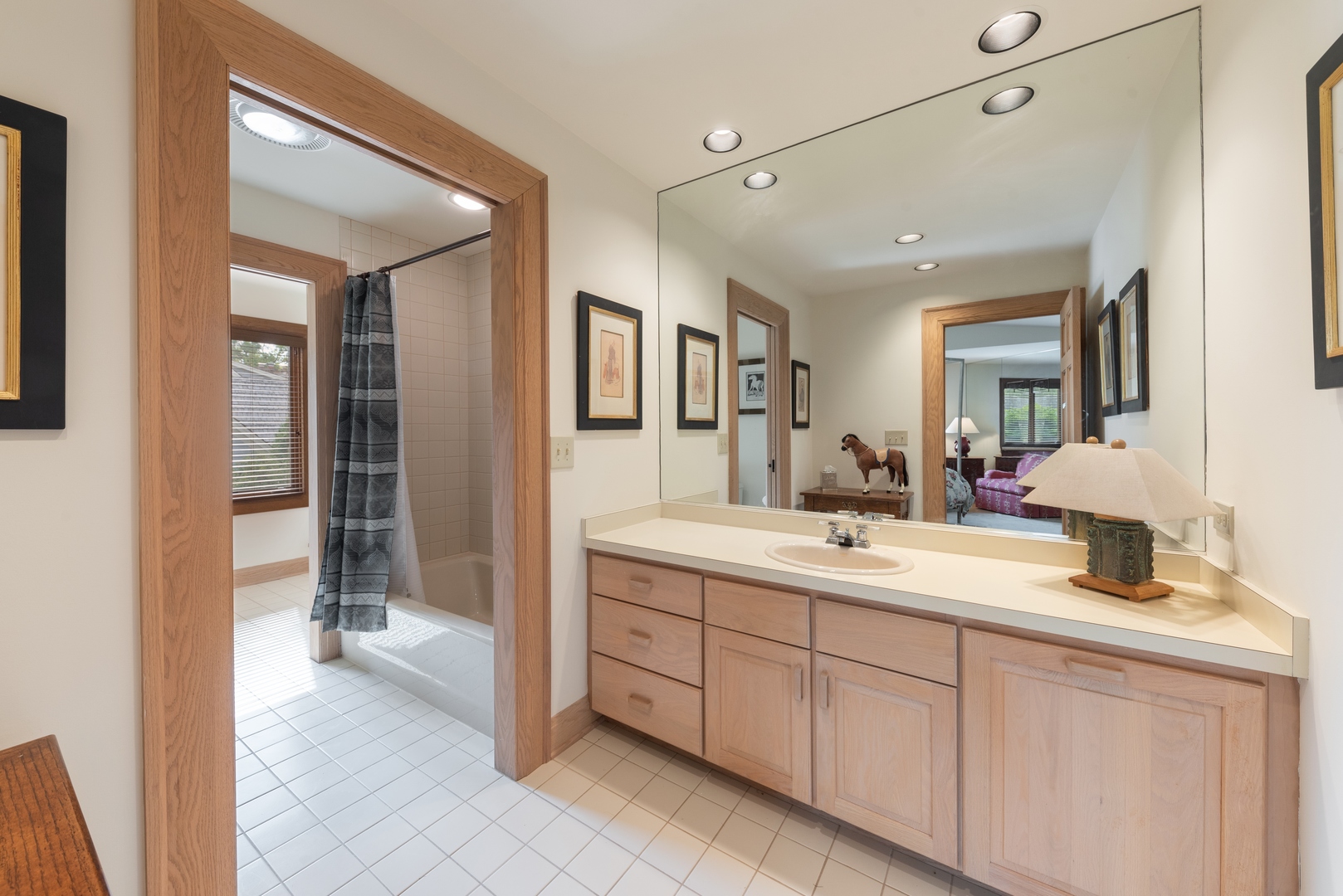 9 South Wynstone Drive North Barrington, IL 60010 - Photo 22 of 31 a en suite bathroom with a double vanity sink and a mirror