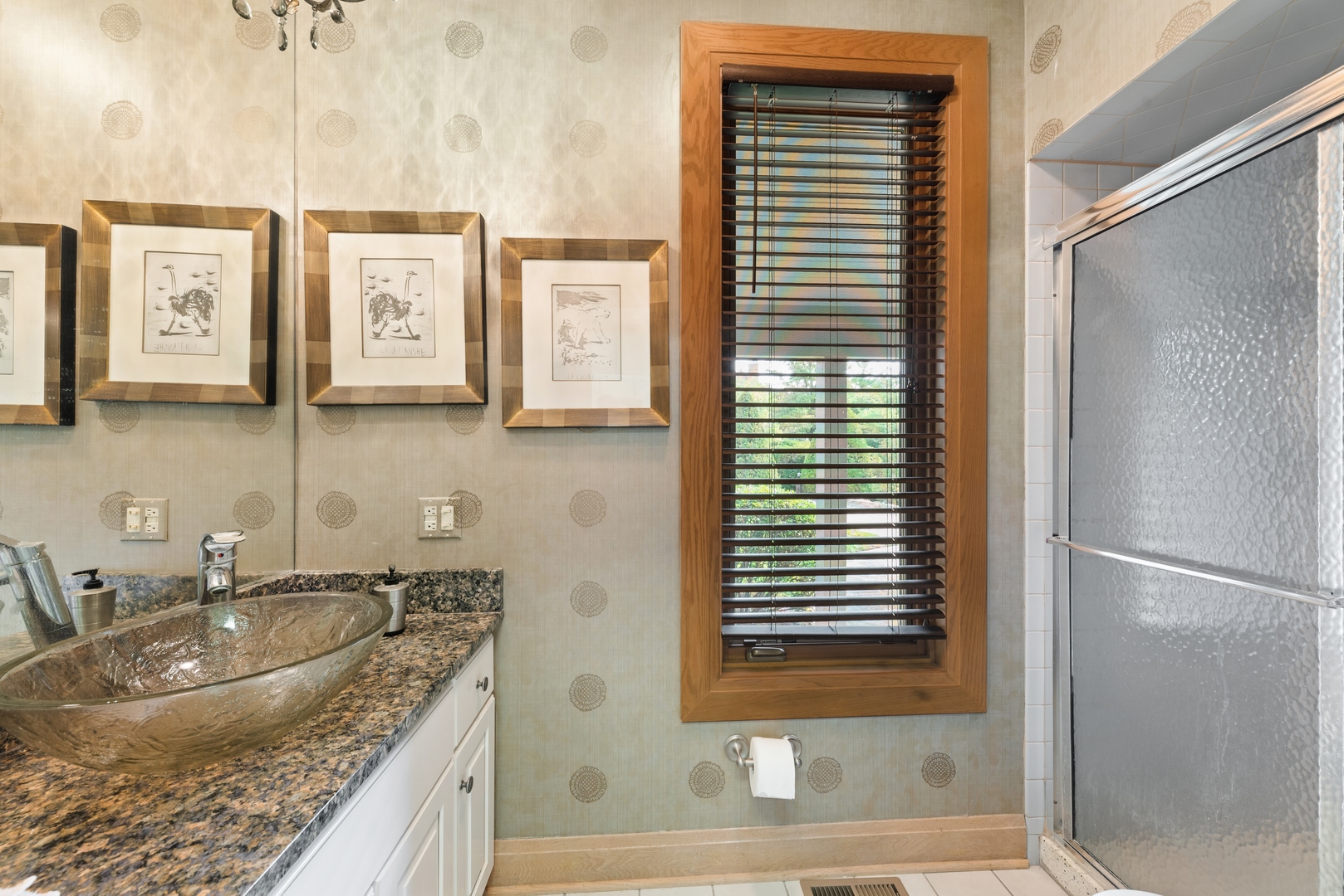 9 South Wynstone Drive North Barrington, IL 60010 - Photo 23 of 31 a bathroom with a granite countertop sink and a mirror