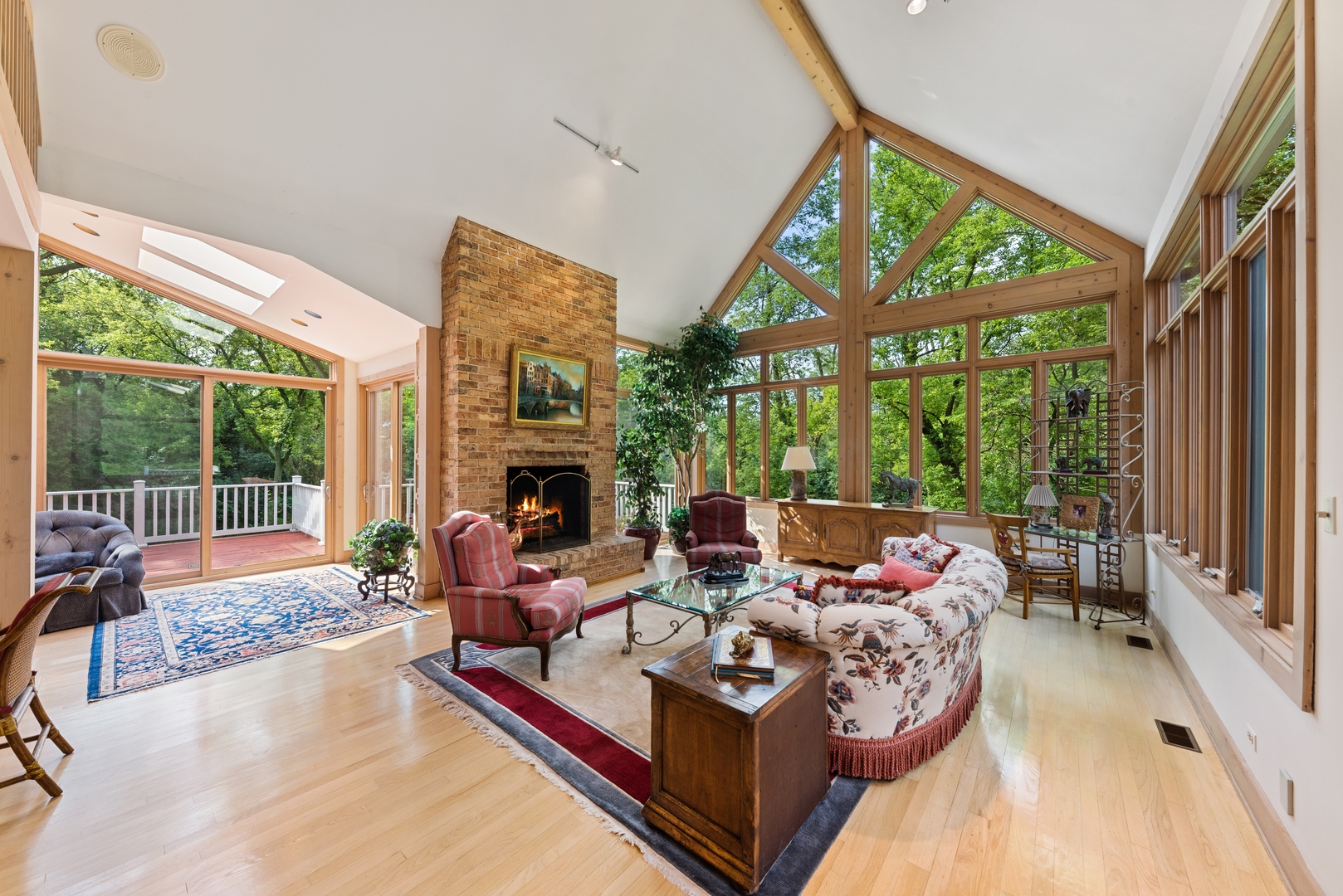9 South Wynstone Drive North Barrington, IL 60010 - Photo 10 of 31 a living room with fireplace furniture and a large window