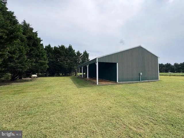 a backyard of a house