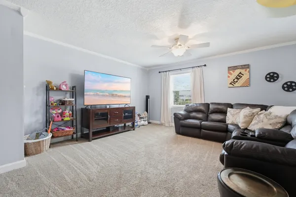 a bathroom with a sink vanity and a mirror