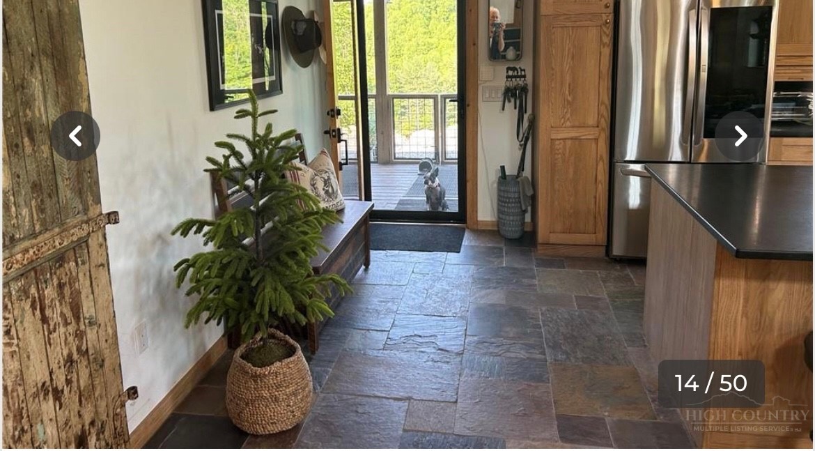 509 Grant Houck Road Todd, NC 28684 - Photo 14 of 43 a potted plant in front of a door