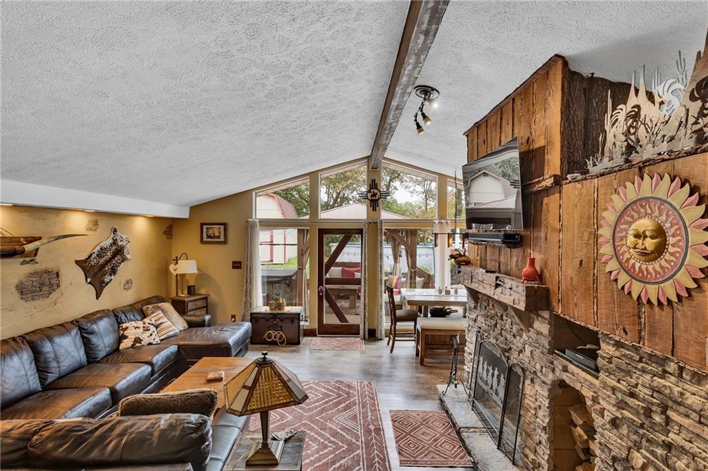 1233 Old Concord Road Monroeville, PA 15146 - Photo 25 of 40 a living room with fireplace furniture and a rug