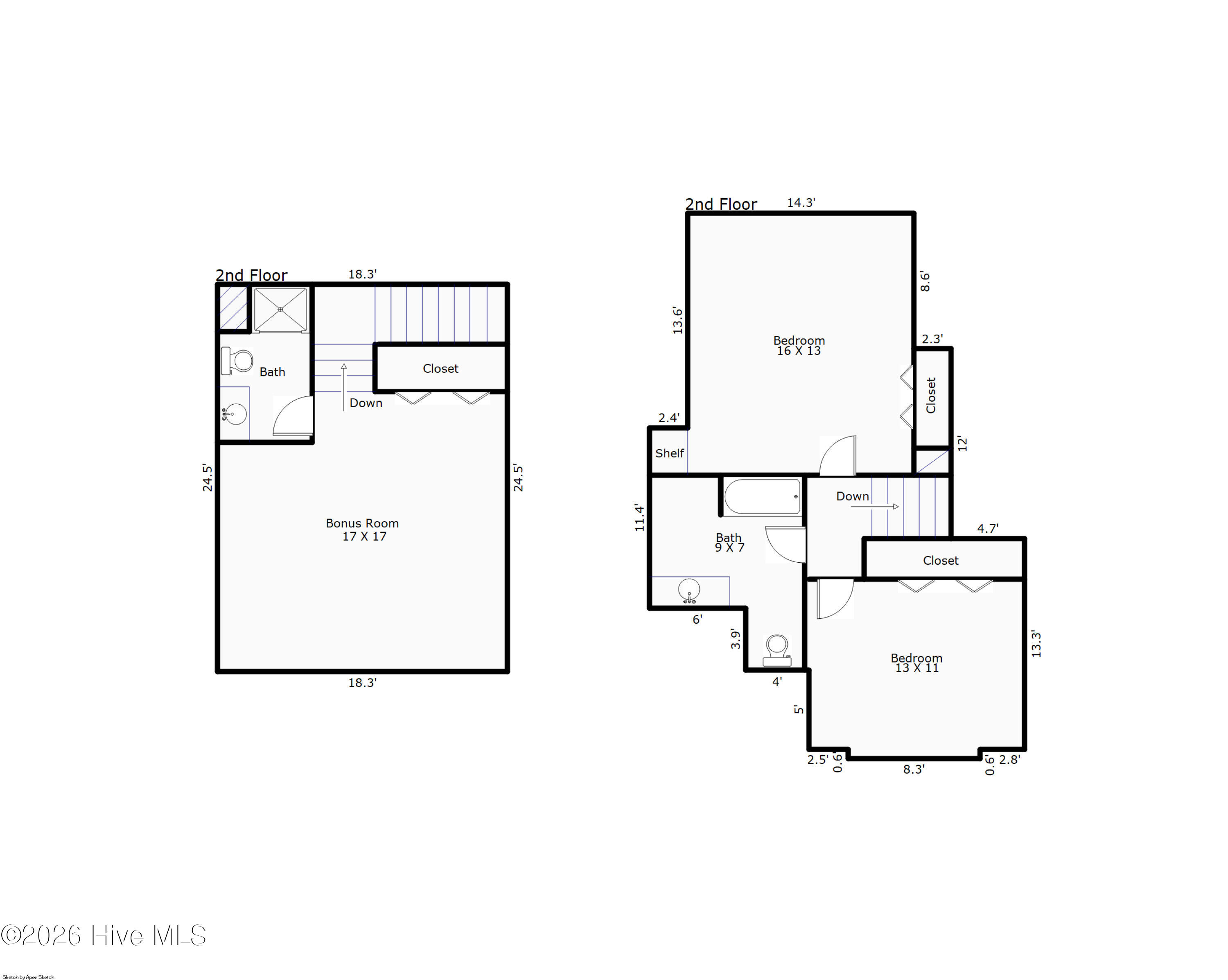 5502 Dunmore Road Wilmington, NC 28409 - Photo 49 of 49 Floor Plan 5502 Dunmore Road-2nd floor