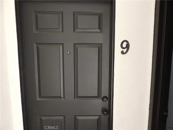a view of front door