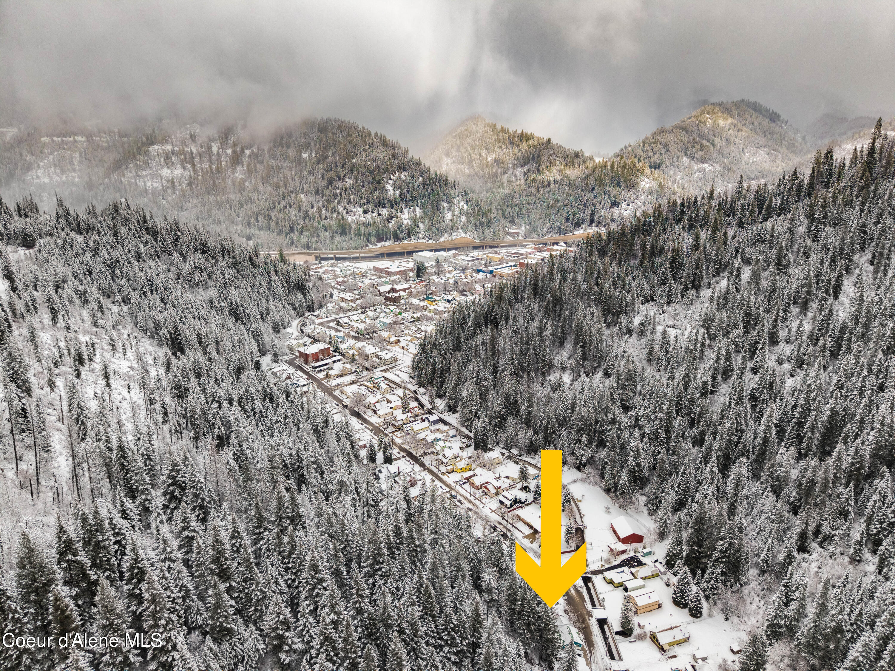 176 King Street Wallace, ID 83873 - Photo 2 of 23 City drone view