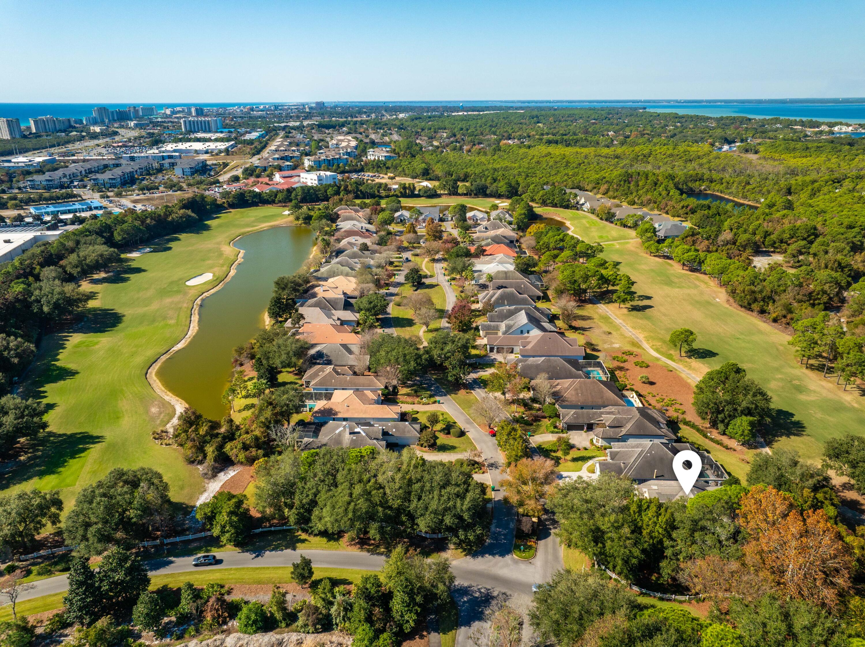 4345 Carriage Lane Destin, FL 32541 - Photo 3 of 39 an aerial view of ocean residential houses with outdoor space