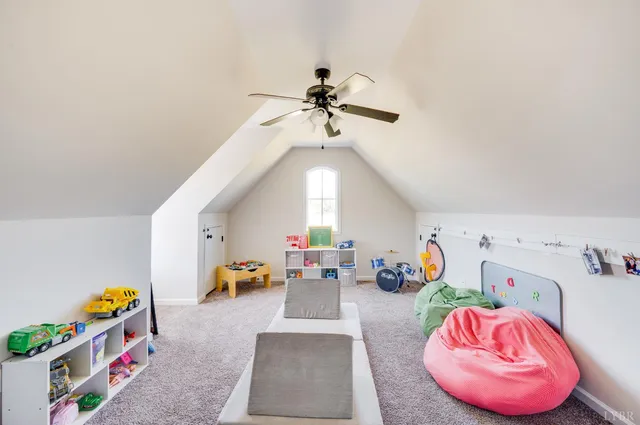 a view of a golf course with an outdoor space