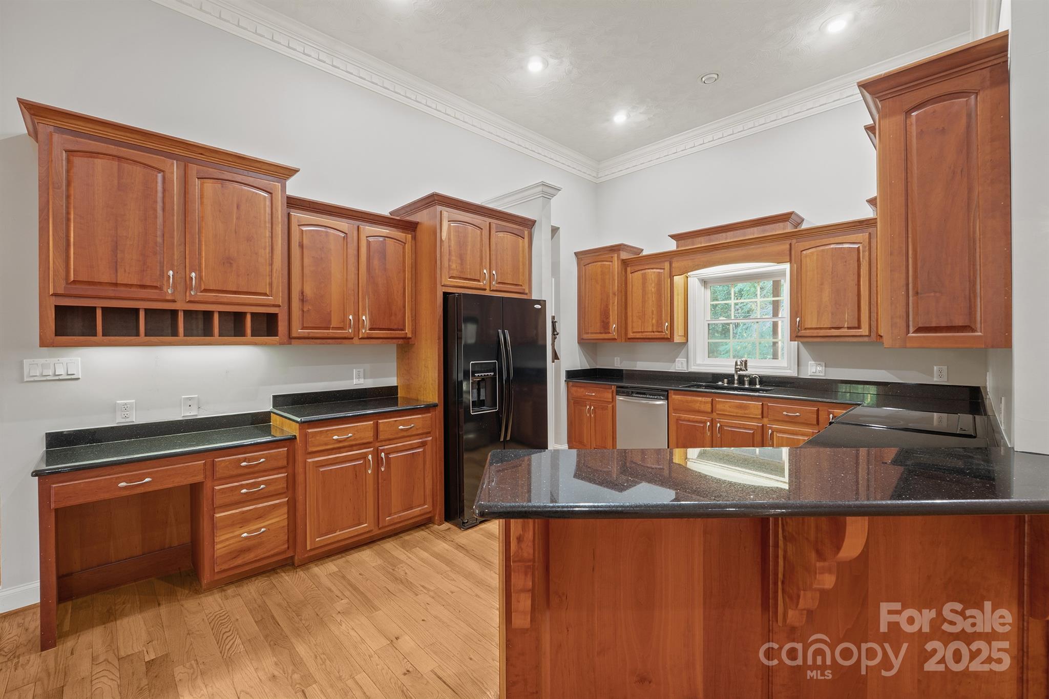 5350 Beacon Ridge Drive Granite Falls, NC 28630 - Photo 11 of 48 a kitchen with stainless steel appliances granite countertop a stove a sink dishwasher and a refrigerator