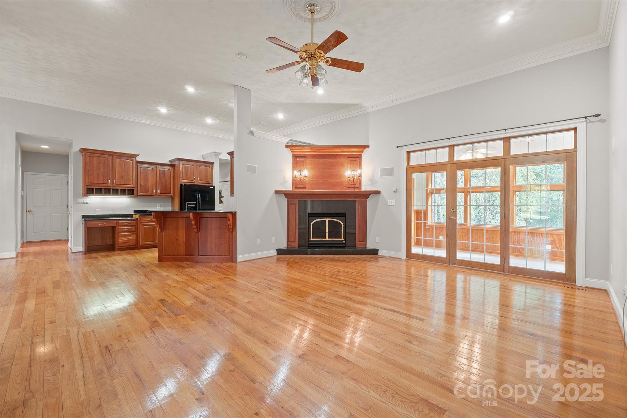 5350 Beacon Ridge Drive Granite Falls, NC 28630 - Photo 8 of 48 a living room with furniture fireplace and flat screen tv
