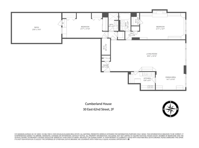 $2,850,000 | 30 East 62nd Street, Unit 2F | Lenox Hill