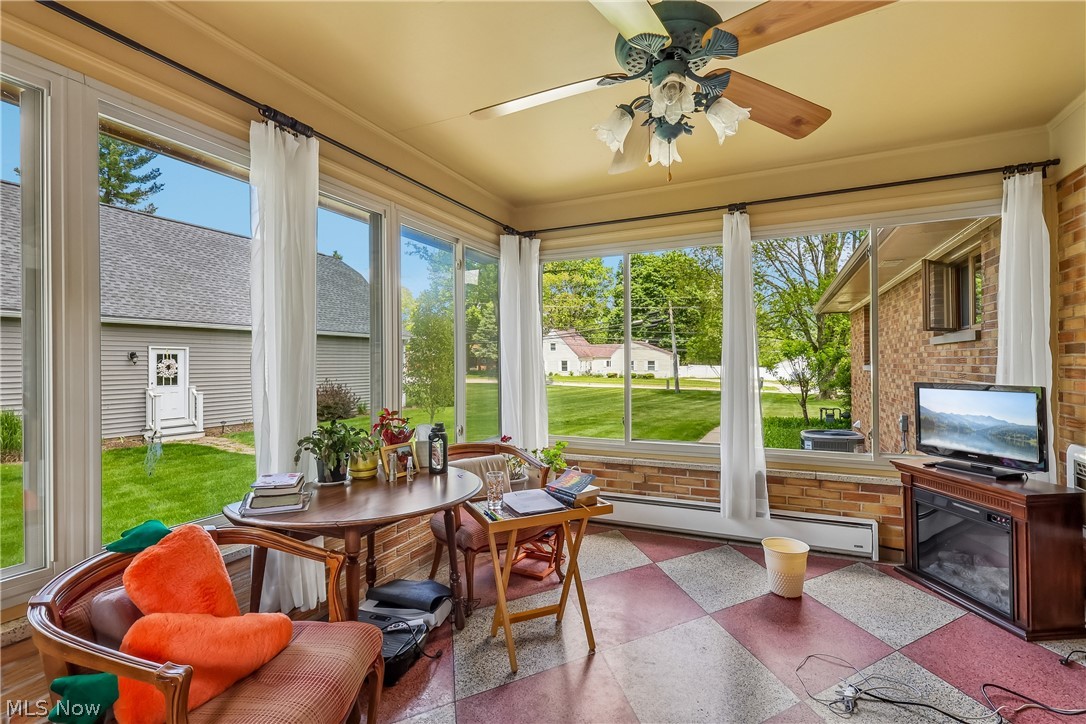 836 Jacoby Road Akron, OH 44333 - Photo 37 of 45 Sun room with ceiling fan / light and plenty of natural light