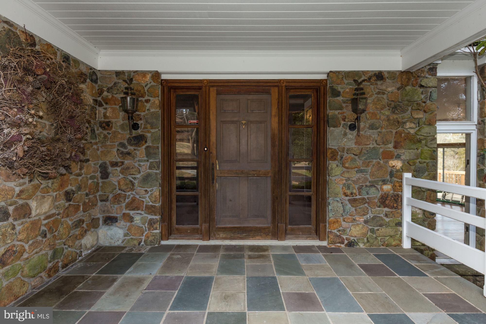 10187 Cliff Mills Road Marshall, VA 20115 - Photo 10 of 46 Stone front entrance