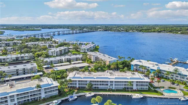 a view of a swimming pool and lake view