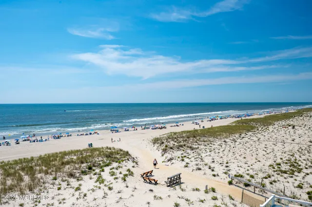 a view of an ocean beach