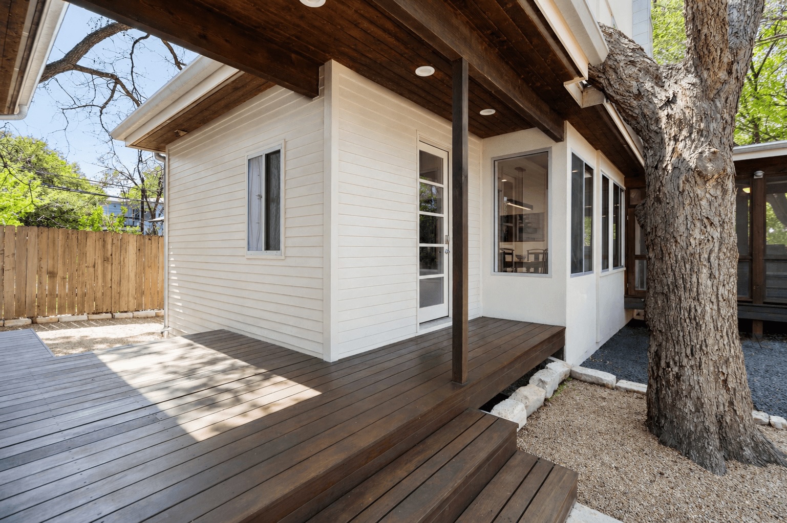 1809 Eva Street Austin, TX 78704 - Photo 29 of 31 a front view of a house with wooden fence