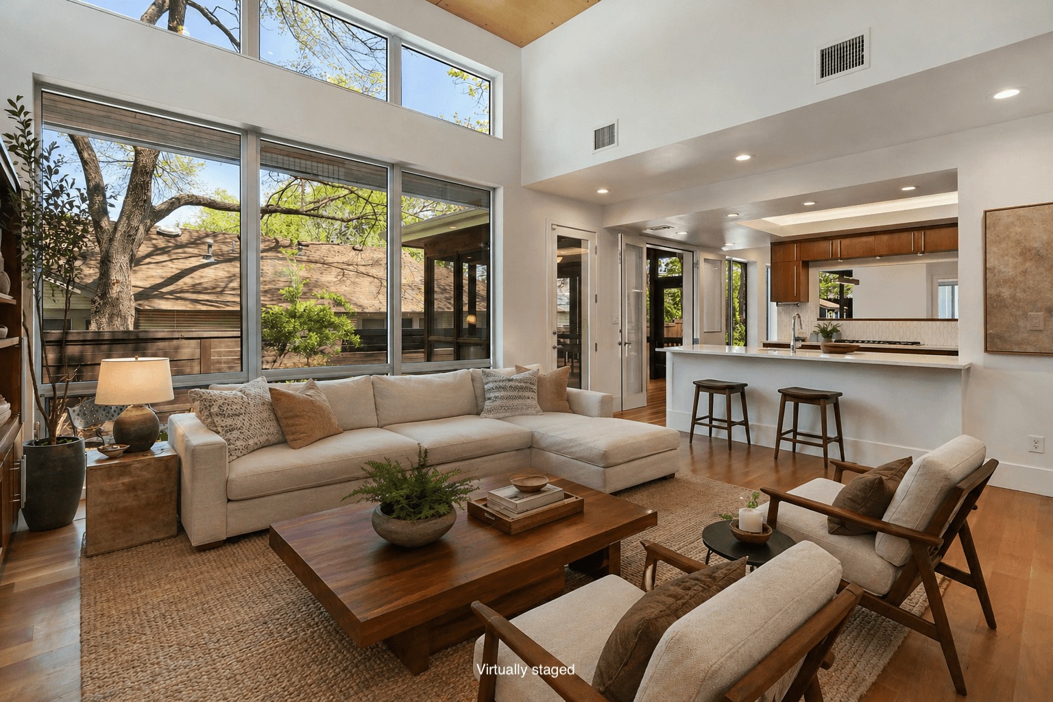 1809 Eva Street Austin, TX 78704 - Photo 5 of 31 a living room with furniture and a large window