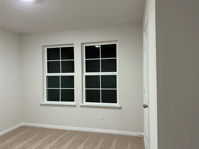 a view of wooden door