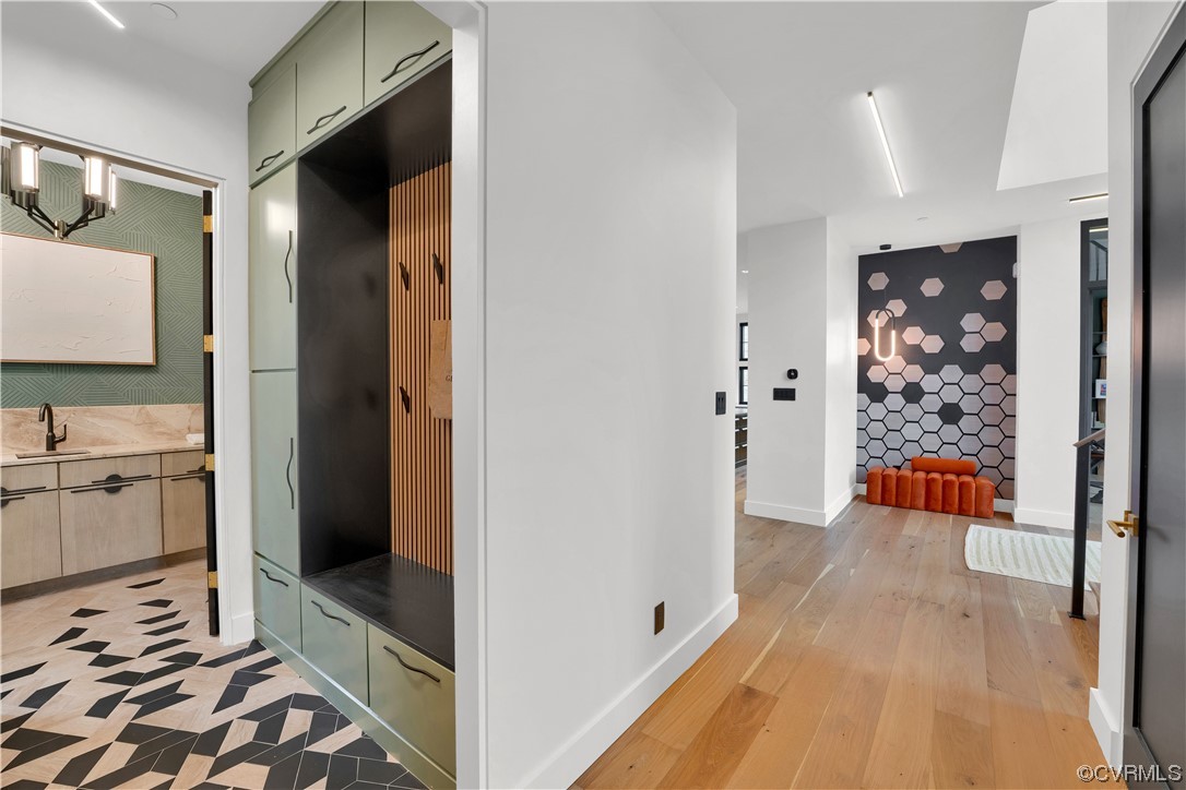 3501 Ormiston Grove Circle Henrico, VA 23233 - Photo 29 of 48 a view of a bathroom with a sink and mirror