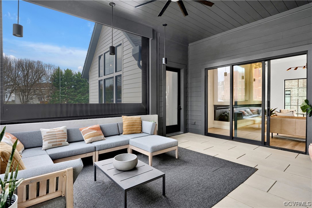 3501 Ormiston Grove Circle Henrico, VA 23233 - Photo 3 of 48 a living room with furniture and a floor to ceiling window