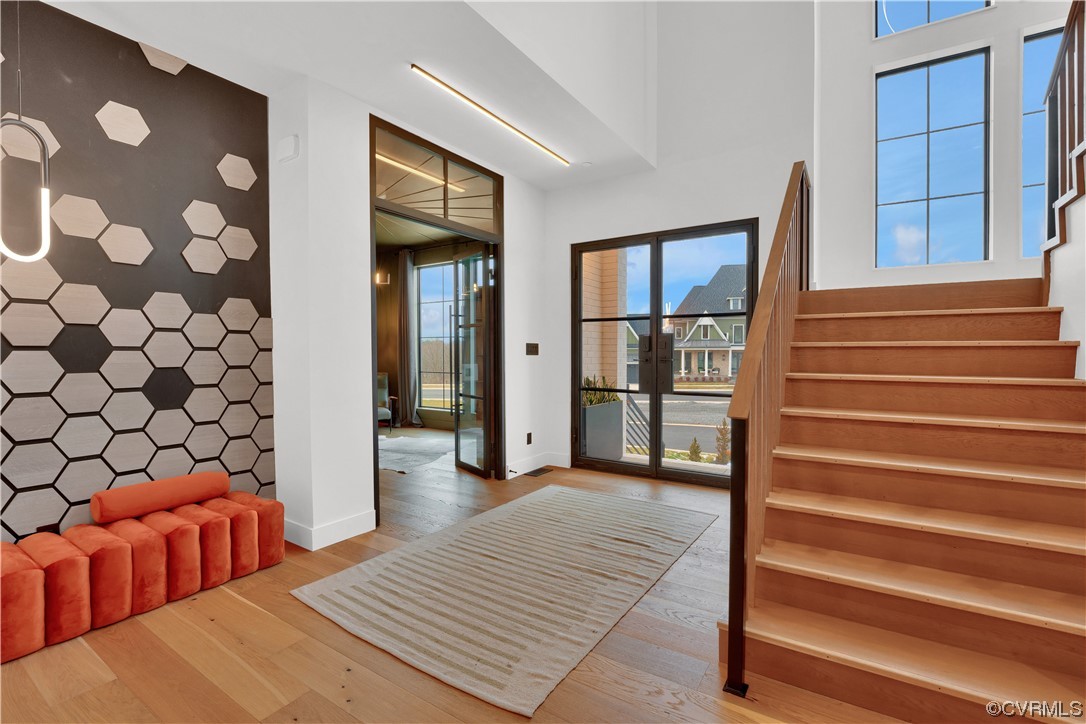 3501 Ormiston Grove Circle Henrico, VA 23233 - Photo 41 of 48 a view of a bedroom with wooden floor and windows