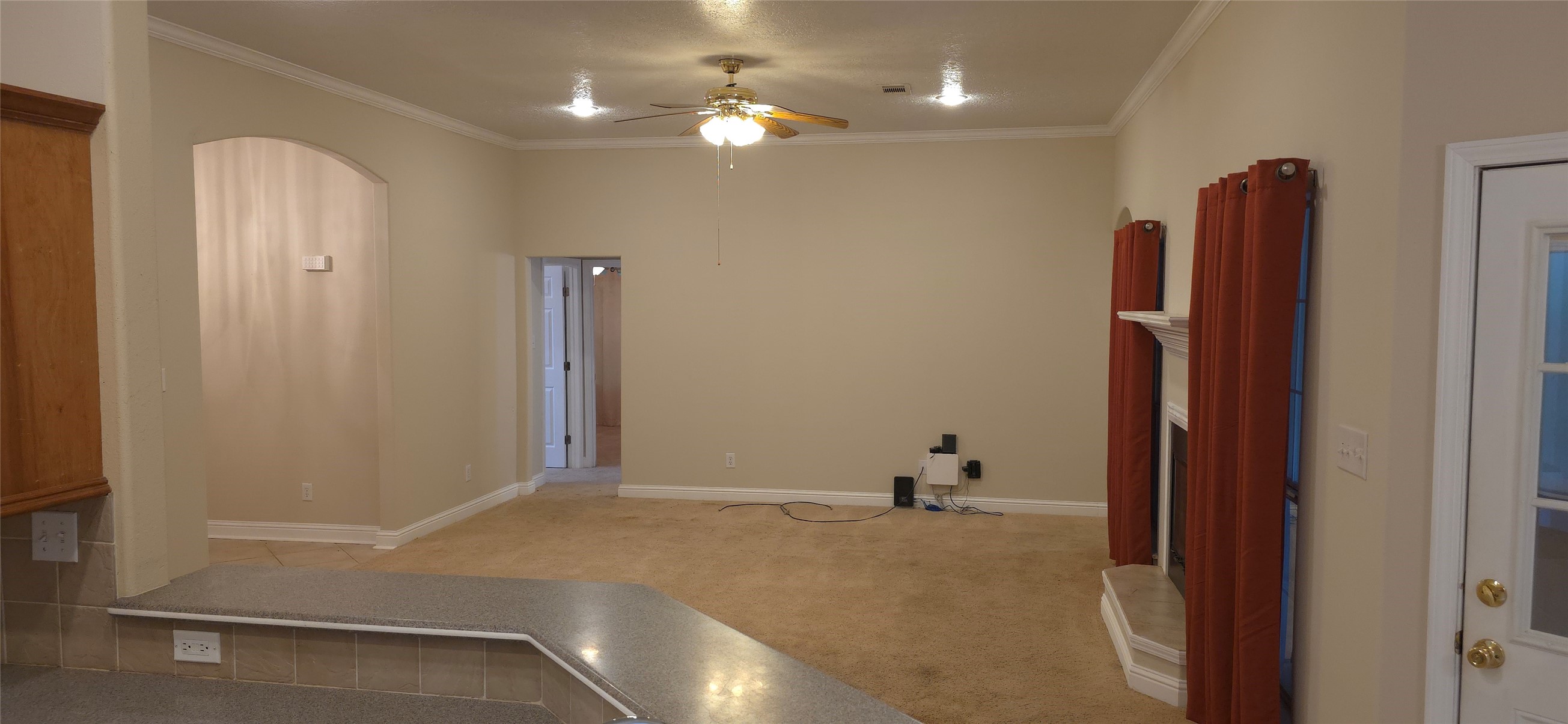 215 Bridgeview Drive Onalaska, TX 77360 - Photo 9 of 29 a view of a livingroom with a furniture and chandelier fan