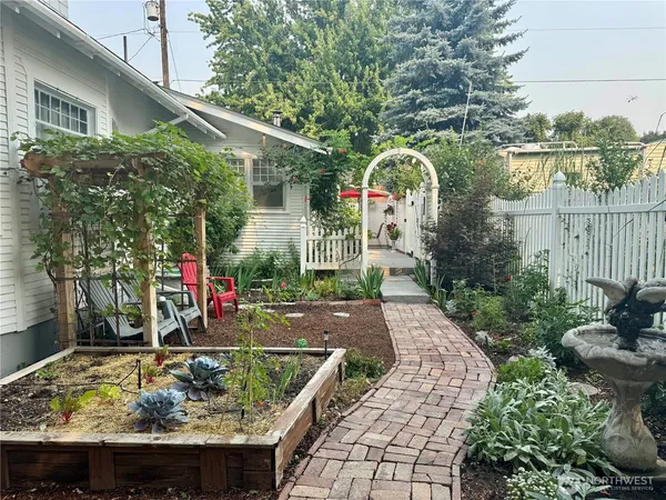 a view of a house with a patio