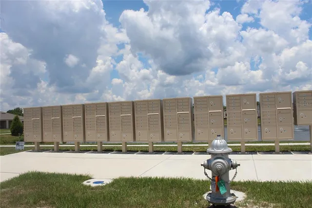 a view of a large building with a garden