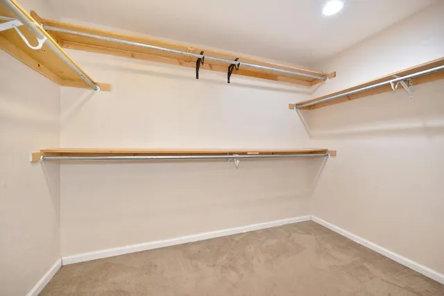 a close view of closet