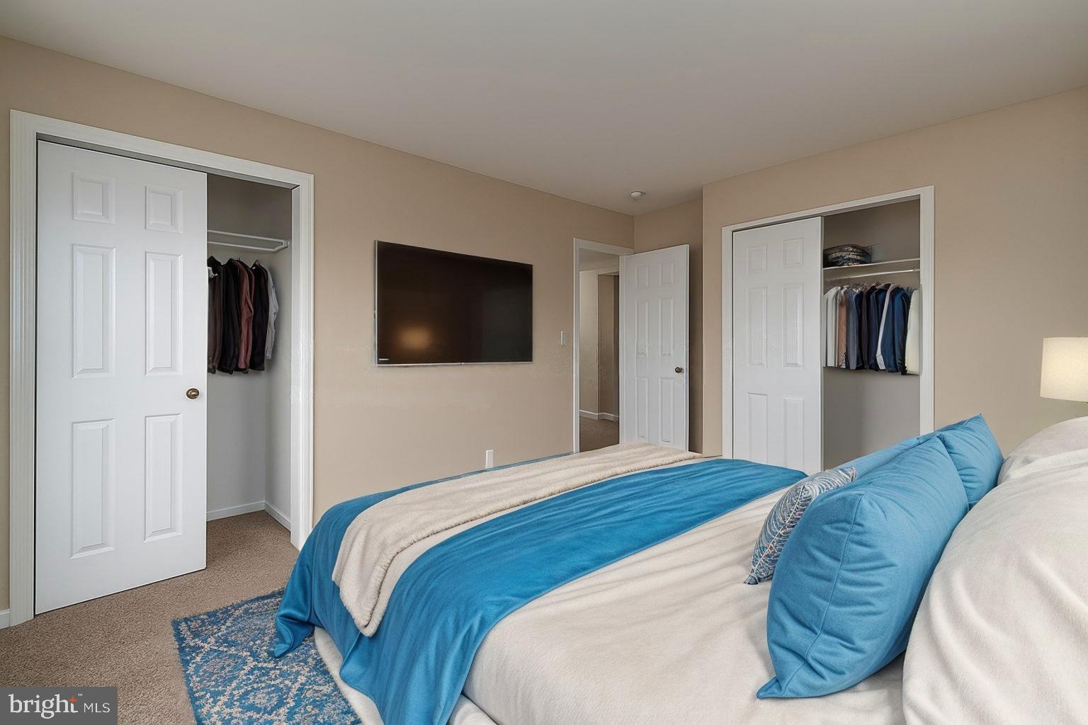 205 Starling Lane Mount Holly, NJ 08060 - Photo 11 of 21 a bedroom with a bed and a television