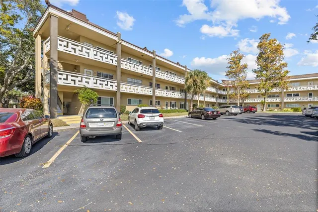 a view of yard with trees