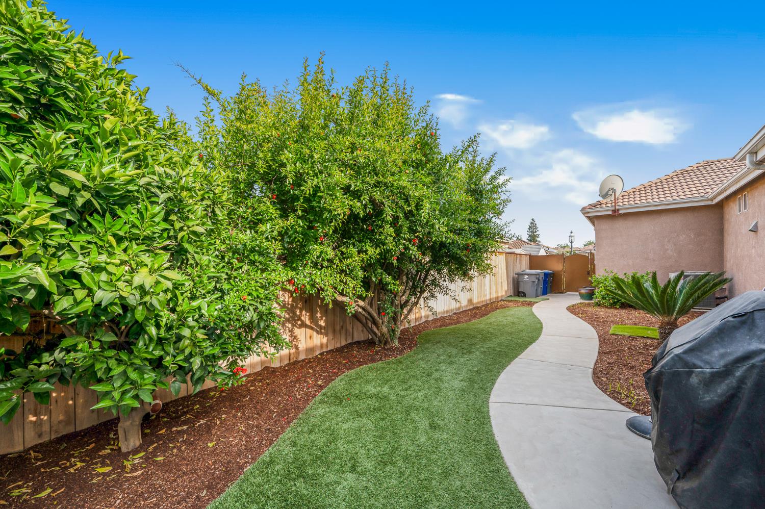 677 West Omaha Avenue Clovis, CA 93619 - Photo 34 of 35 a view of a house with a yard and potted plants