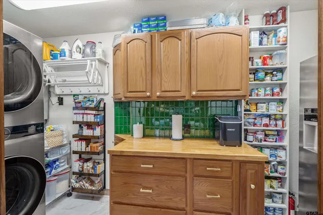 a room with storage and utility