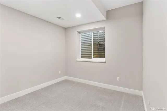 a view of an empty room