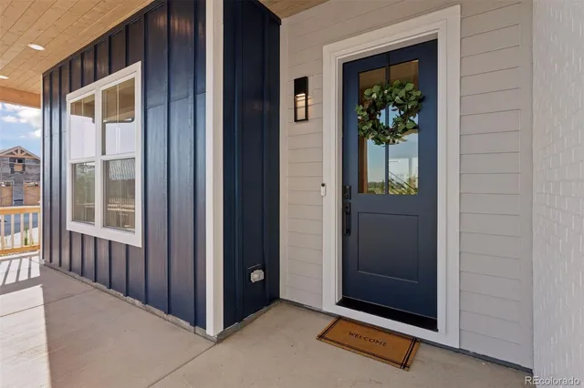 a view of an entryway door