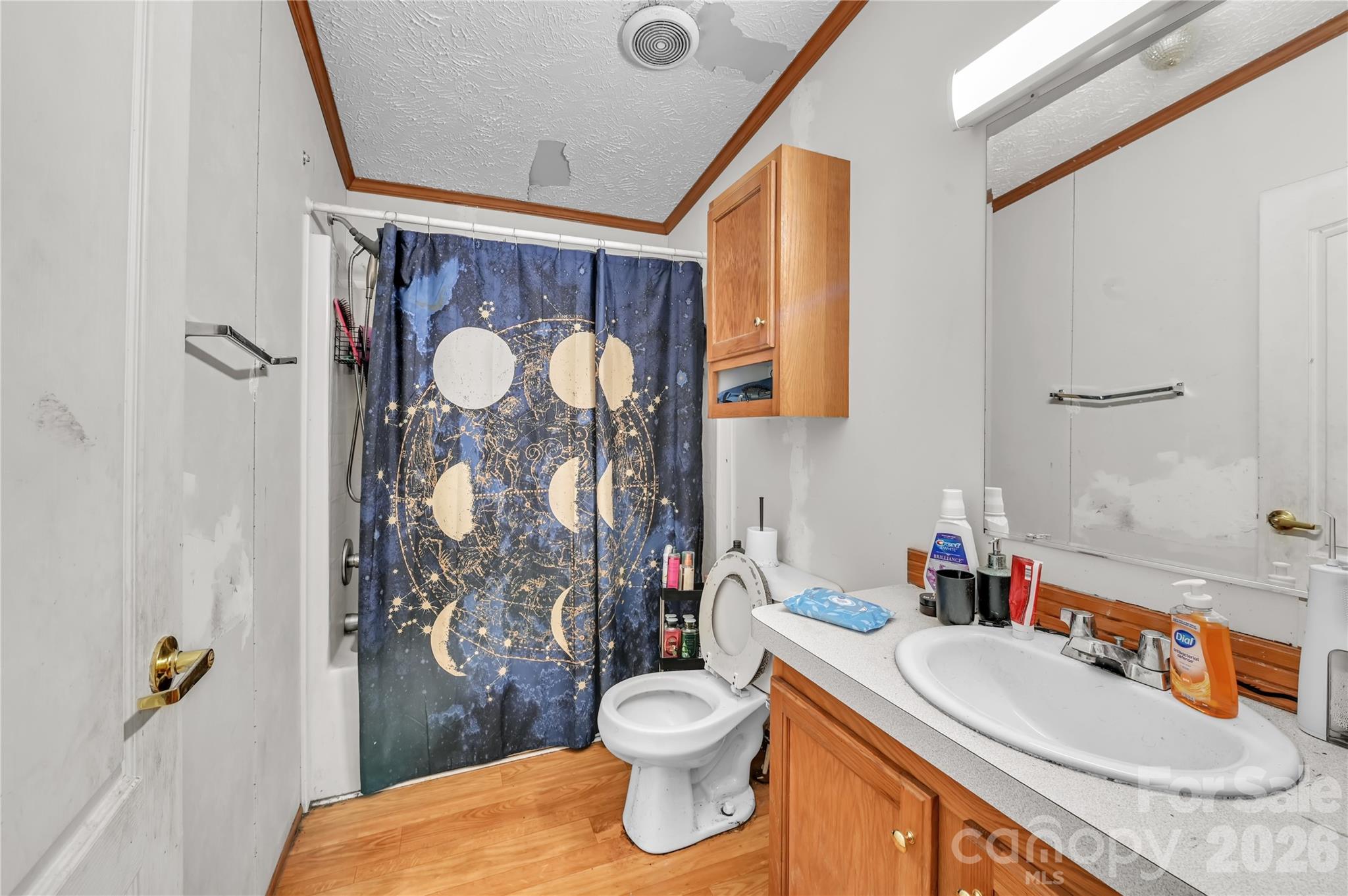2571 Major Evans Road Lancaster, SC 29720 - Photo 14 of 19 a bathroom with a granite countertop toilet sink and mirror