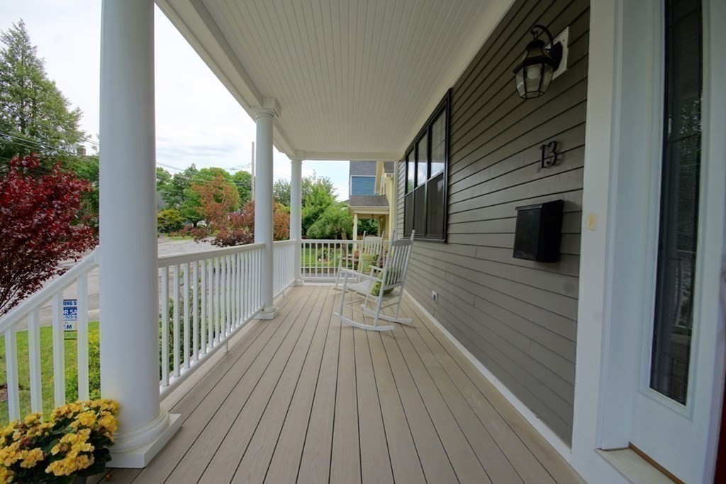 13 Warren Street Needham, MA 02492 - Photo 32 of 34 a view of a balcony with wooden floor