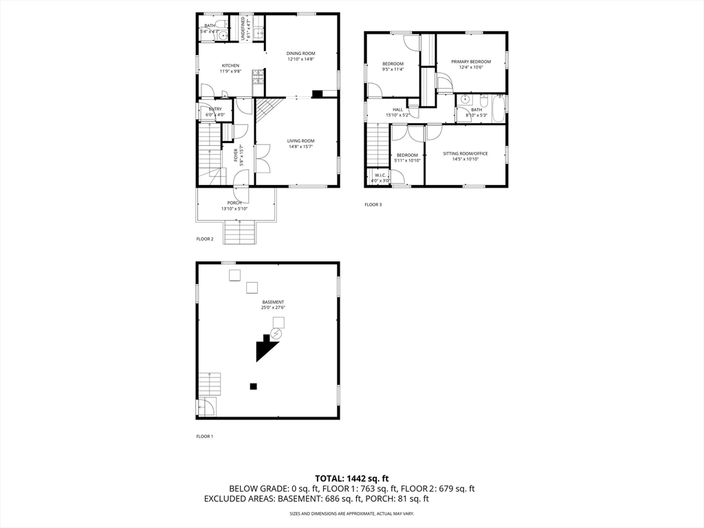 73 Woodard Road Boston, MA 02132 - Photo 17 of 20 a picture of a floor plan